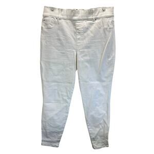 Spanx Shape Everywhere Ankle Skinny Jeans White 2X Tall